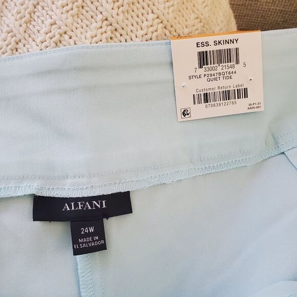 Alfani Tummy-Control Pull-On Skinny Pants sz 24W=44×30 - Picture 11 of 12